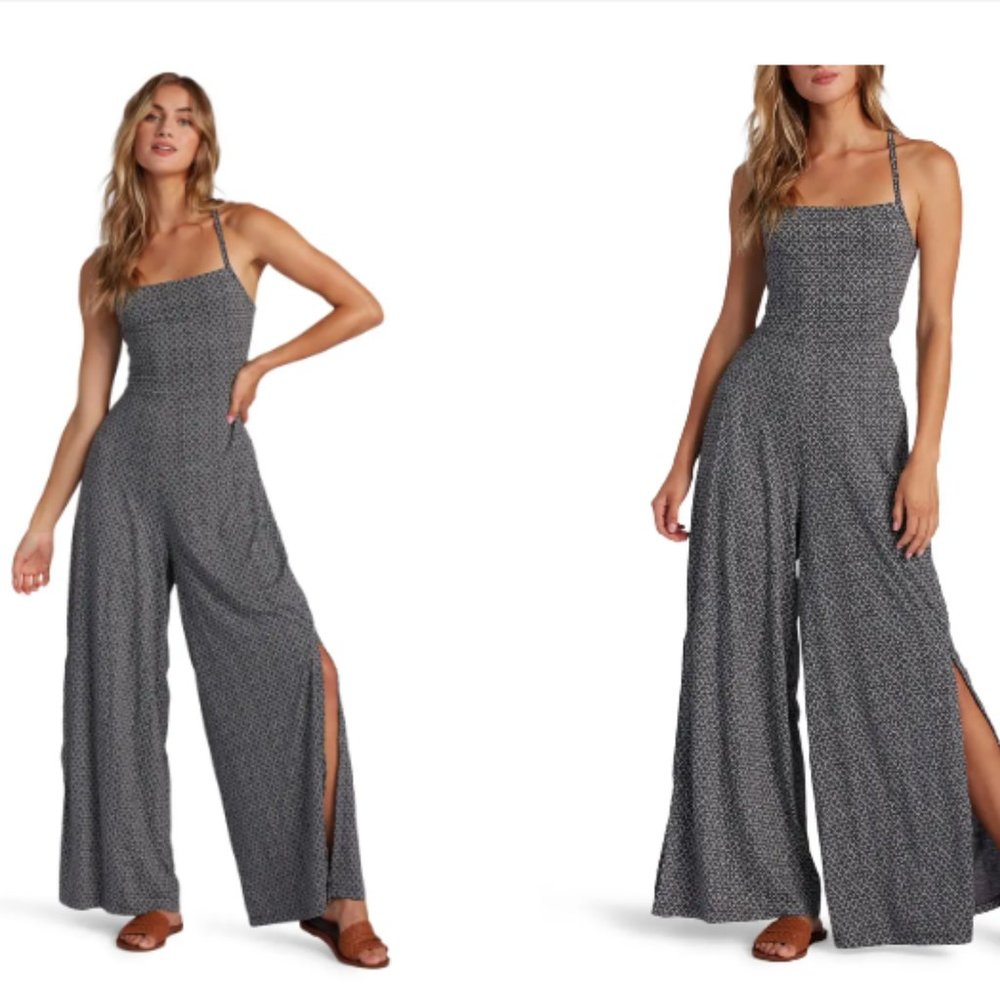 Beachy Split Wide Leg Jumpsuit